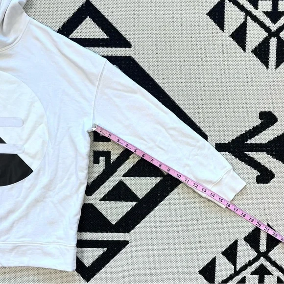 Wolf & Badger EQUALS HUMAN Doteq Organic Hoodie White Black Medium